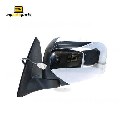 Chrome Door Mirror Electric Adjust Passenger Side Aftermarket suits Mitsubishi Triton 2006 to 2015