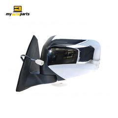 Chrome Door Mirror Electric Adjust Passenger Side Aftermarket suits Mitsubishi Triton 2006 to 2015