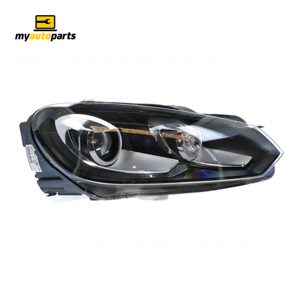 Xenon Chrome Head Lamp Drivers Side OES  Suits Volkswagen Golf MK 6 2009 to 2013