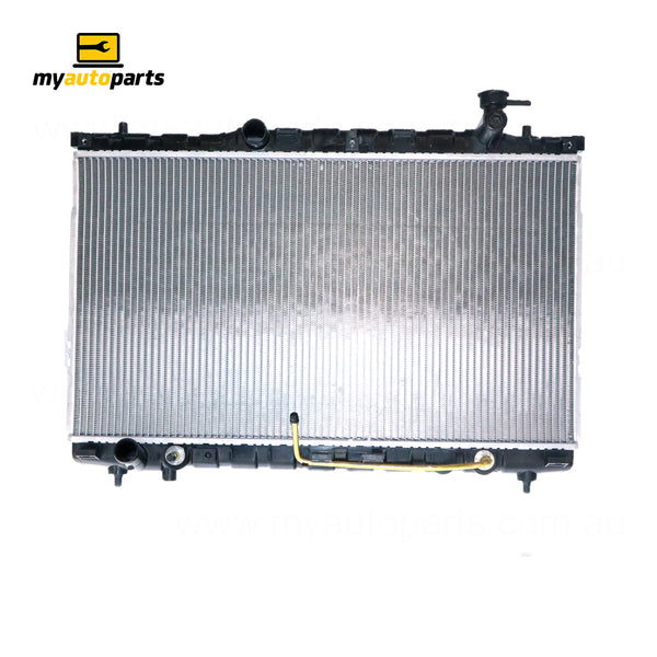 Radiator 35 mm 35 / Plastic Aluminium 400 x 718 x 26 mm Manual/Auto 2.7 L G6EAY Aftermarket Suits Hyundai Santa Fe SM 2000 to 2006