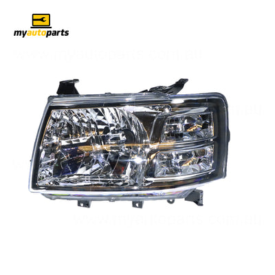 Halogen Manual Adjust Head Lamp Passenger Side Certified Suits Ford Ranger PJ 2006 to 2009
