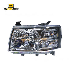 Halogen Manual Adjust Head Lamp Passenger Side Certified Suits Ford Ranger PJ 2006 to 2009