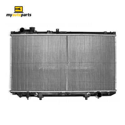 Radiator 34 / 38 mm Plastic Aluminium 400 x 758 x 16 mm Automatic 3.0 L 2JZ Aftermarket Suits Lexus GS300 / GS430 / GS460 JZS160R 1997 to 2005