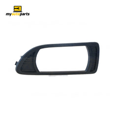 Front Bar Grille With Fog Light Mount Passenger Side Genuine Suits Kia Carnival VQ 2006 to 2015