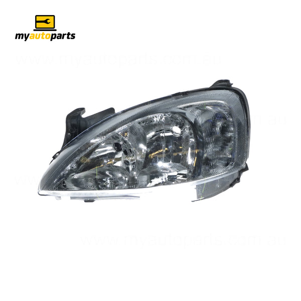Head Lamp Passenger Side Certified Suits Holden Barina SXi XC 2001 to 2005