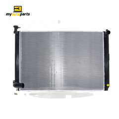 Radiator 38 / 34 mm Plastic Aluminium 670 x 480 x 22 mm Automatic 5.4 mm Fin 3.3 L 3MZFE Aftermarket Suits Lexus RX400H MHU38 2005 to 2008