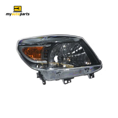Halogen Manual Adjust Head Lamp Drivers Side Genuine Suits Ford Ranger PK 2009 to 2011