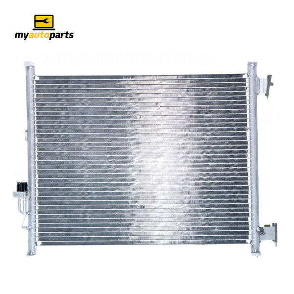 517 x 380 x 18 mm 8 mm Fin Without Drier A/C Condenser Aftermarket Suits Nissan Micra K13 2010 to 2016