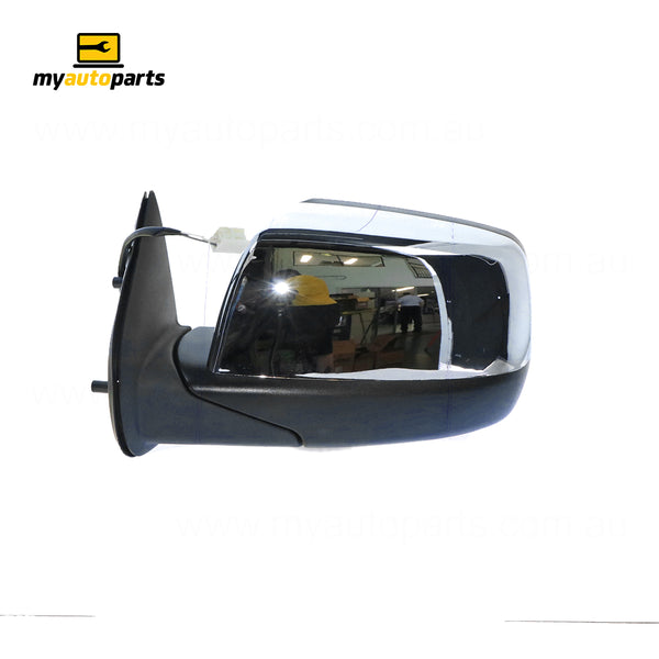 Chrome Door Mirror Electric Adjust Passenger Side Aftermarket Suits Ford Ranger PJ 2006 to 2009