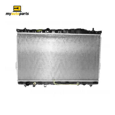 Radiator 35 mm 35 / Plastic Aluminium 410 x 728 x 26 mm Manual/Auto 2.7L L G6BAX Aftermarket Suits Hyundai Trajet FO 2000 to 2007