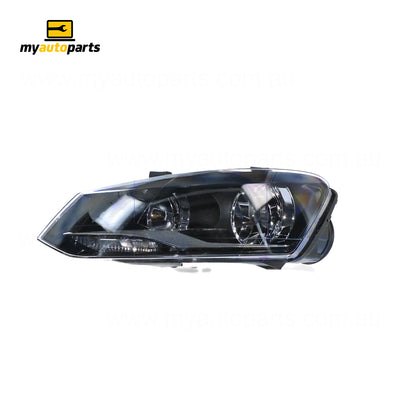 Halogen Head Lamp Passenger Side Certified Suits Volkswagen Polo GTi/Comfortline 6R 2010 to 2014