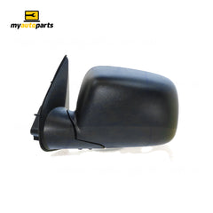 Black Door Mirror Electric Adjust Passenger Side Aftermarket suits Holden Colorado & Rodeo