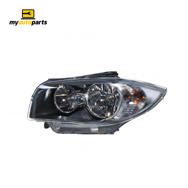 Halogen Head Lamp Passenger Side OES suits BMW 1 Series 2008 to 2011