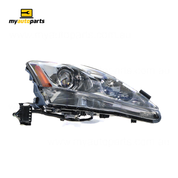 Halogen Head Lamp Drivers Side Genuine Suits Lexus IS250 Prestige GSE20 2010 to 2013