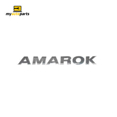 Tail Gate Emblem, Chrome, Genuine Suits Volkswagen Amarok 2H 2011 to 2021