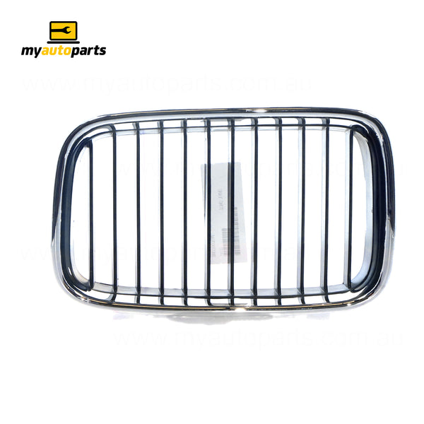 Chrome/Black Grille Passenger Side Aftermarket Suits BMW 3 Series E36 1991 to 1996