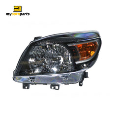 Halogen Manual Adjust Head Lamp Passenger Side Certified Suits Ford Ranger PK 2009 to 2011