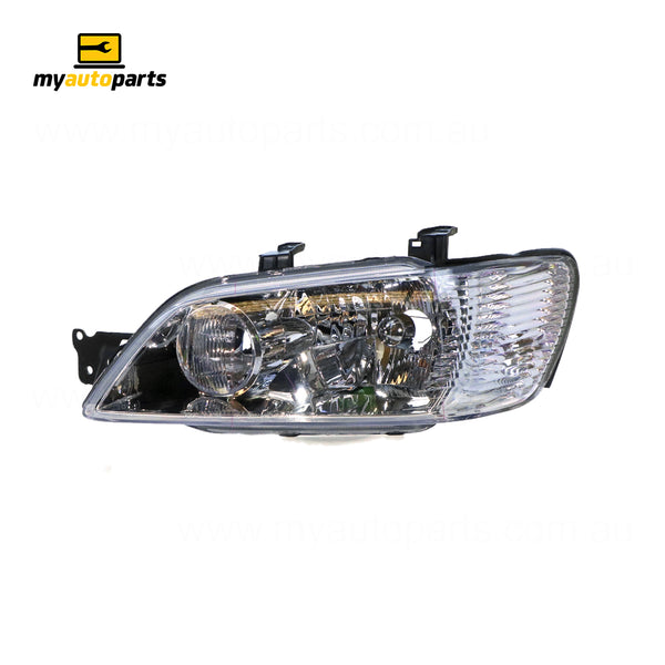 Head Lamp Passenger Side Aftermarket Suits Mitsubishi Lancer CG 2002 to 2003