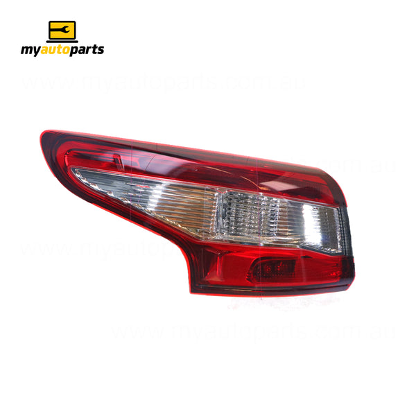 Black Red/Clear Tail Lamp Passenger Side Certified Suits Nissan Qashqai J11 2014 to 2018