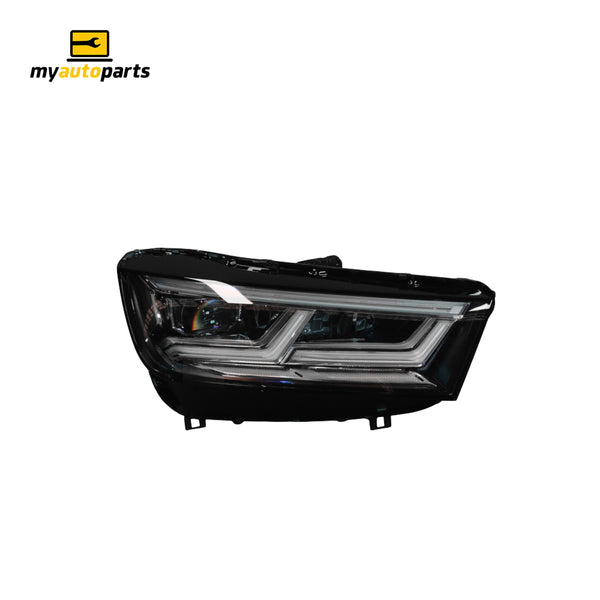 LED Head Lamp Drivers Side Genuine Suits Audi Q5 FY 2017 to 2021