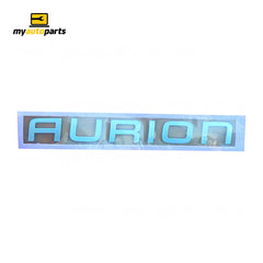 Boot lid Emblem "Aurion Sport" Genuine suits Toyota Aurion GSV40R