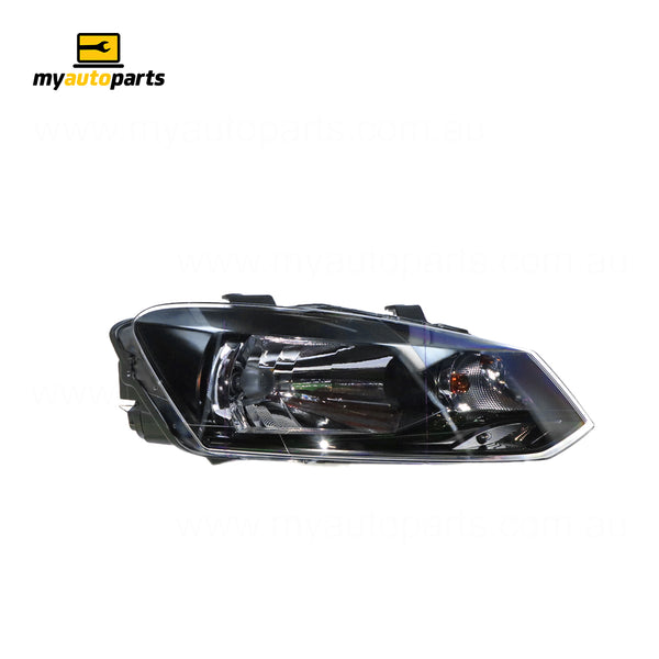 Halogen Head Lamp Drivers Side OES Suits Volkswagen Polo Trendline 6R 2010 to 2014