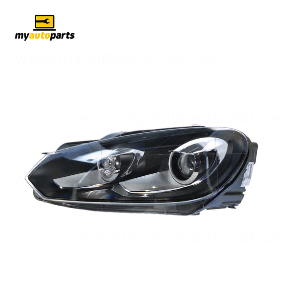 Xenon Chrome Head Lamp Passenger Side OES Suits Volkswagen Golf MK 6 2009 to 2013