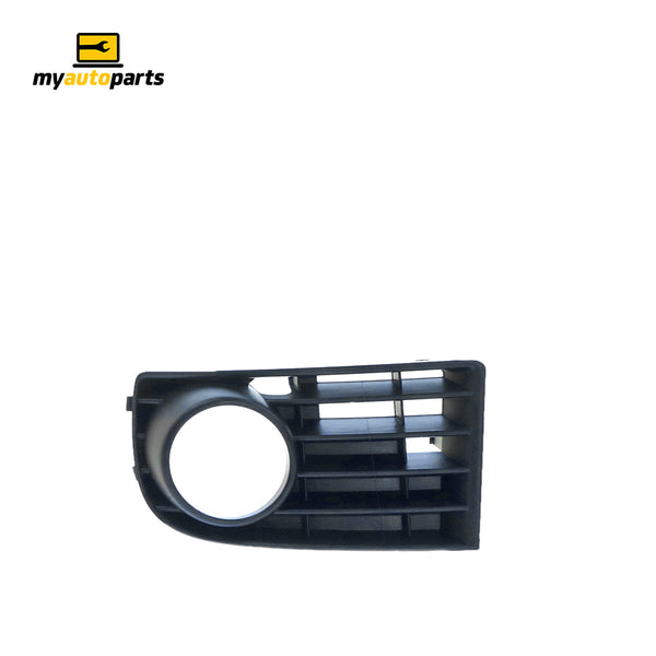 Black Front Bar Grille with Fog Light Mount Passenger Side Genuine Suits Volkswagen Golf MK 5 7/2004 to 2/2009