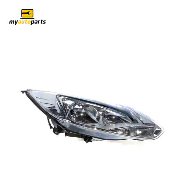 Chrome Head Lamp Drivers Side Genuine Suits Ford Focus LW 2012 to 2015