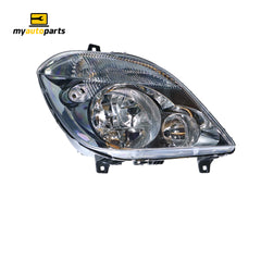 Head Lamp Drivers Side Certified Suits Mercedes-Benz Sprinter Fitted Without Fog Lights 2006 to 2013