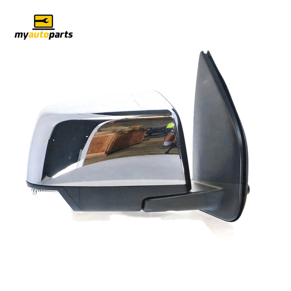 Chrome Door Mirror with Indicator Drivers Side Genuine suits Holden Colorado RG LTZ 2012 to 2016