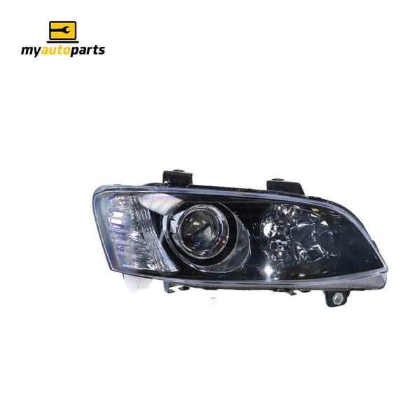 Black Projector Head Lamp Drivers Side Certified suits Holden Commodore VEII 9/2010 to 5/2013