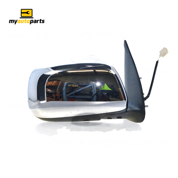Chrome Door Mirror Electric Adjust Drivers Side Genuine suits Toyota Hilux 15/25/26 Series Dual Cab/Xtra Cab 4WD SR5 2009 to 2010