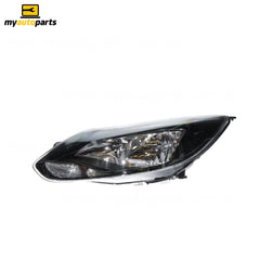 Black Head Lamp Passenger Side Genuine Suits Ford Focus LW 2011 to 2012