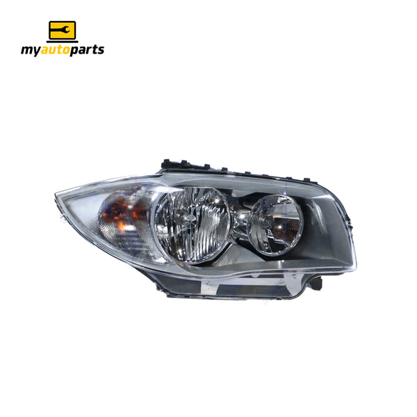 Halogen Silver Head Lamp Drivers Side OES Suits BMW 1 Series E87 2004 to 2007