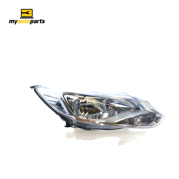 Chrome Head Lamp Drivers Side Genuine Suits Ford Focus LW 2011 to 2012