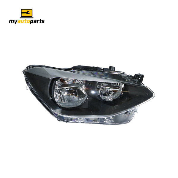 Halogen Manual Adjust Head Lamp Drivers Side OES Suits BMW 1 Series F20 2011 to 2016