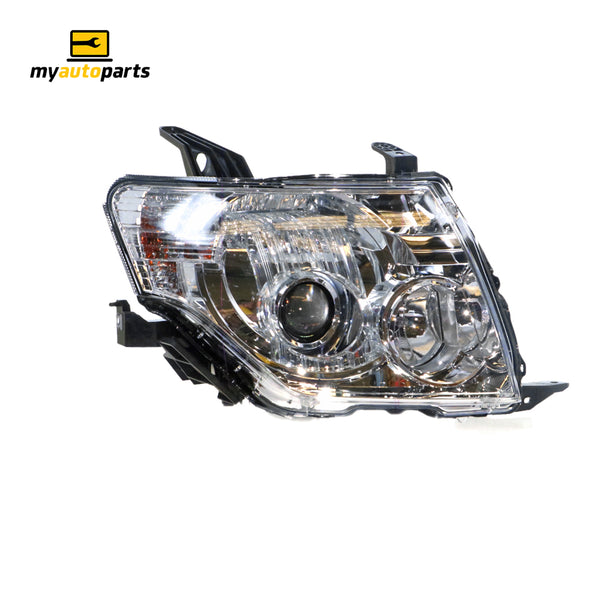 Halogen Head Lamp Drivers Side Genuine Suits Mitsubishi Pajero NX 2014 to 2021