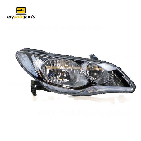 Head Lamp Drivers Side Genuine Suits Honda Civic 8th Generation FD 2006 to 2008