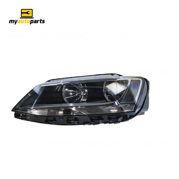 Halogen Manual Adjust Head Lamp Passenger Side OES Suits Volkswagen Jetta 1B 2011 to 2017