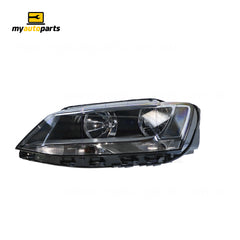 Halogen Manual Adjust Head Lamp Passenger Side OES Suits Volkswagen Jetta 1B 2011 to 2017
