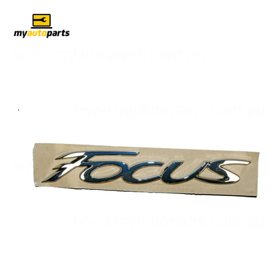 Boot lid Emblem "Focus" Genuine suits Ford Focus LW/LZ 4/2011 to 8/2015