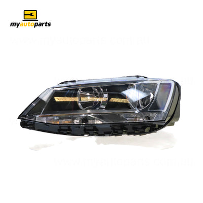 Halogen Manual Adjust Head Lamp Passenger Side Certified Suits Volkswagen Jetta 1B 2011 to 2017