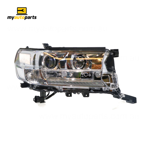 Bi-LED Head Lamp with Auto Levelling and DRL Driver Side Genuine suits Toyota Landcruiser 200 Series VX/Sahara 9/2015 On