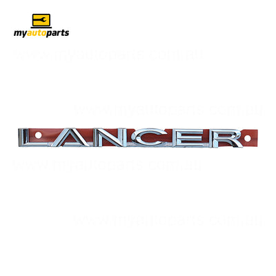 Boot lid Emblem "Lancer" Genuine Suits Mitsubishi Lancer CJ 2007 to 2015