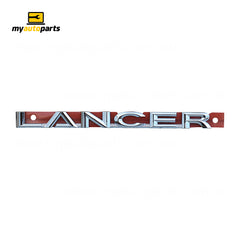 Boot lid Emblem "Lancer" Genuine Suits Mitsubishi Lancer CJ 2007 to 2015