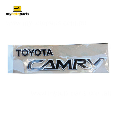 Black Boot lid Emblem "Toyota Camry" Genuine Suits Toyota Camry MCV36R 2002 to 2006