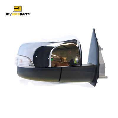 Chrome Door Mirror With Indicator Drivers Side Certified Suits Ford Ranger PX 9/2011 to 9/2018