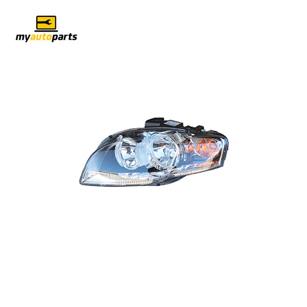 Halogen Head Lamp Passenger Side OES Suits Audi A4 B7 Sedan/Wagon 2005 to 2008