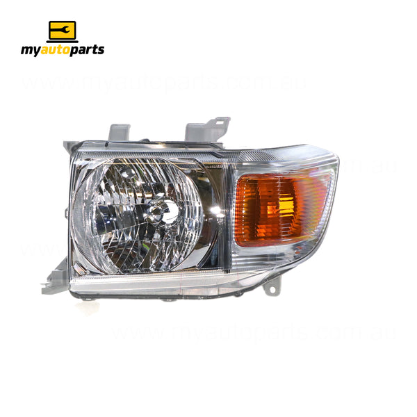 Head Lamp Passenger Side Genuine suits Toyota Landcruiser 70 Series 2007 to 2016